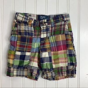 Polo ralph lauren madras shorts chino toddler 4T